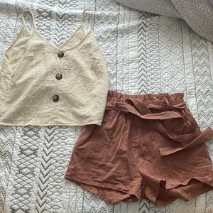Super cute tank and shorts set